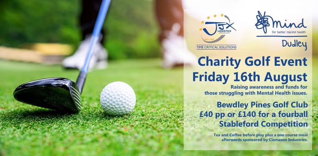 Charity Golf Event by JJX Logistics for Dudley Mind 