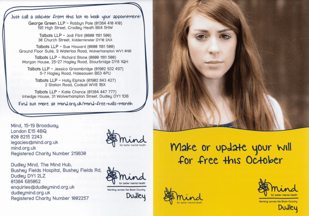 Solicitors - Mind for better mental health Dudley