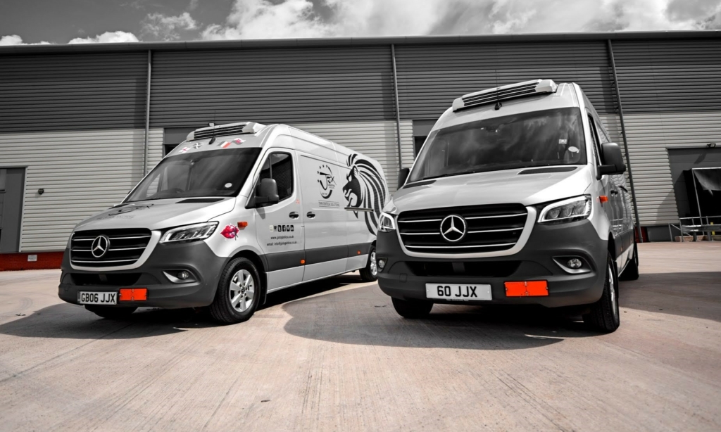 Temperature Controlled Mercedes Benz Sprinter Vans with ADR Boards